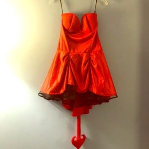 Strapless devil costume